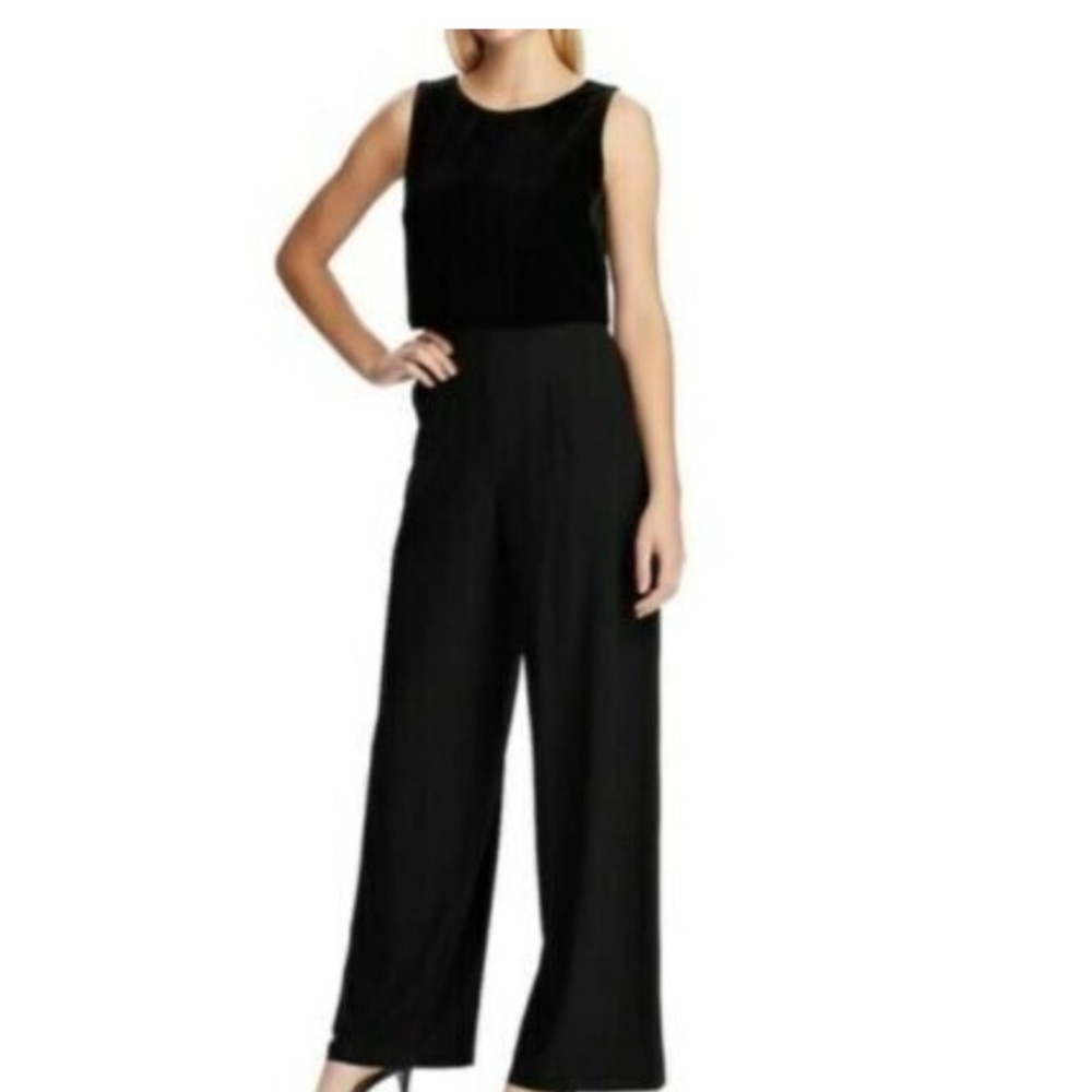 Chaps Women’s Wide-Leg Velvet Jumpsuit